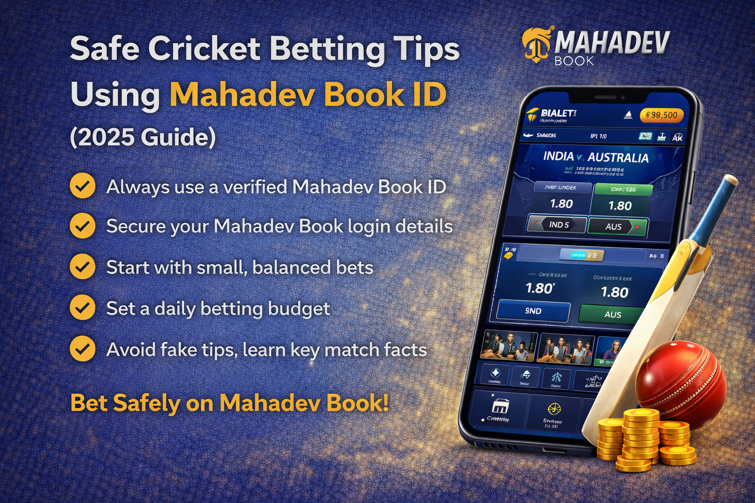 Read more about the article Safe Cricket Betting Tips Using Mahadev Book ID