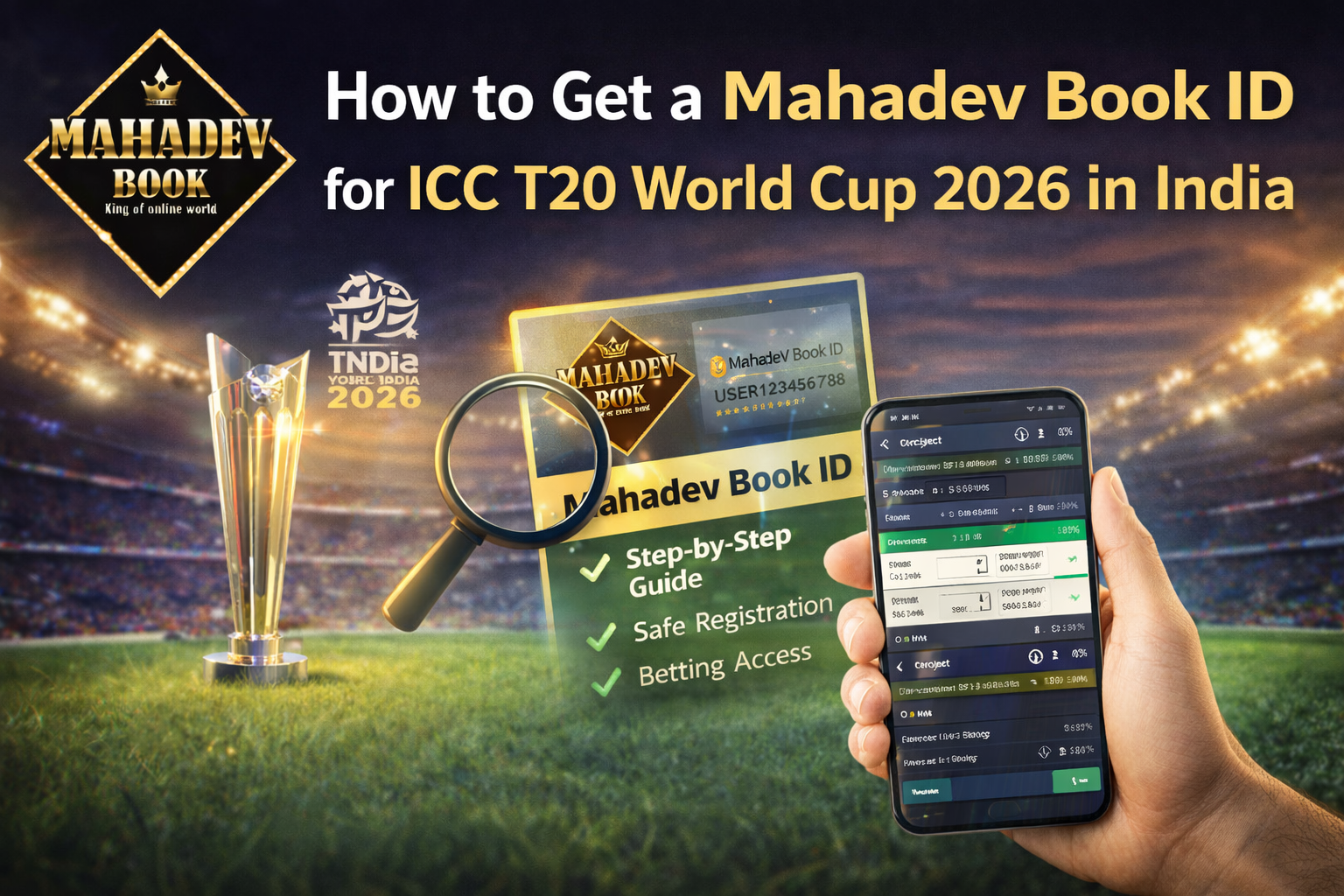 Read more about the article How to Get a Mahadev Book ID for ICC T20 World Cup 2026 in India