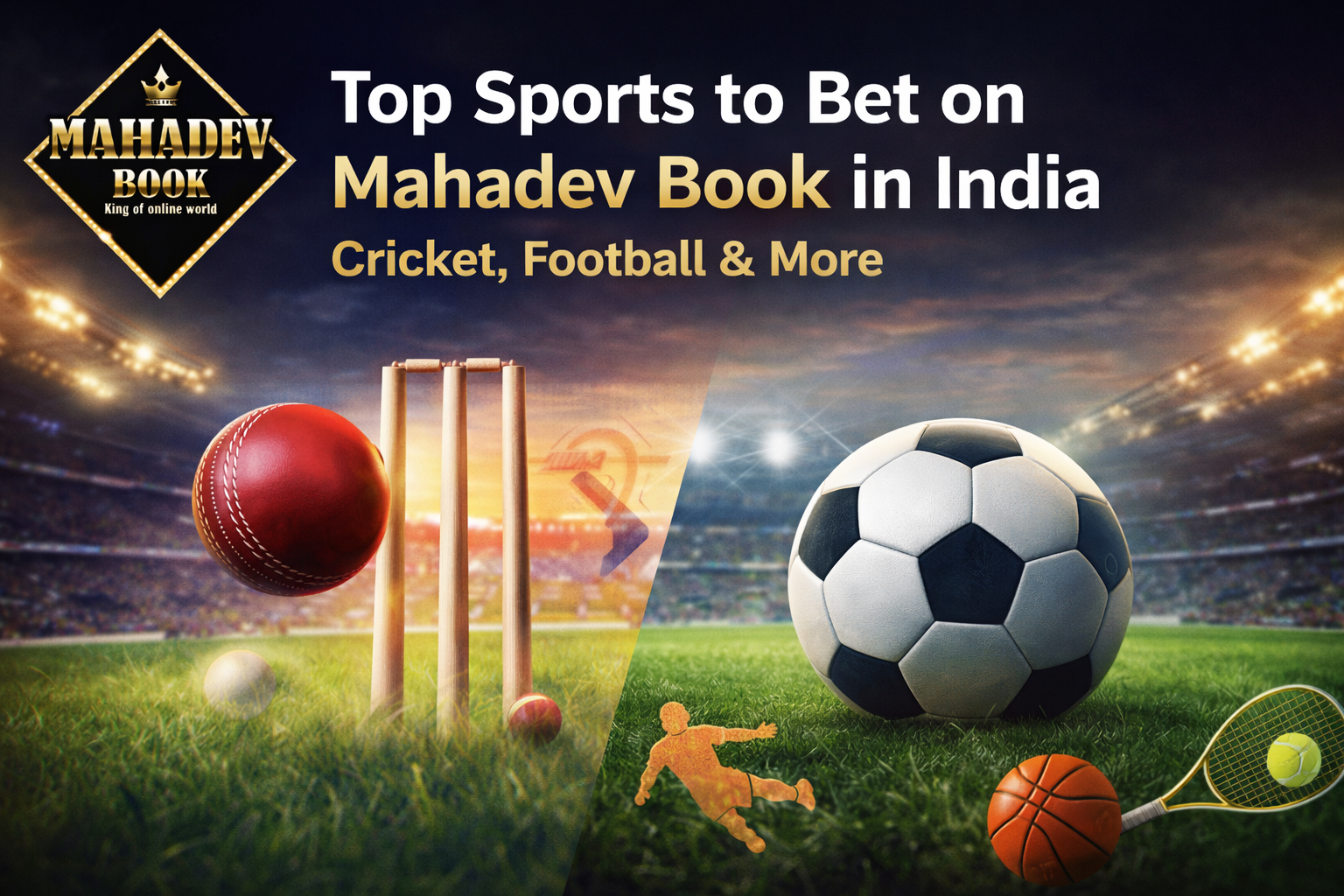 Read more about the article Top Sports to Bet on Mahadev Book in India – Cricket, Football & More