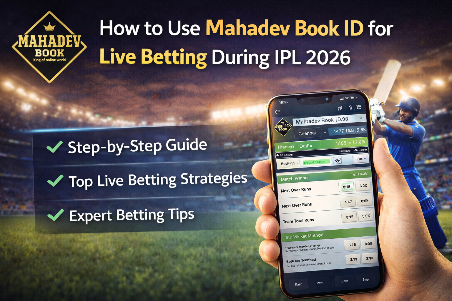 You are currently viewing How to Use Mahadev Book ID for Live Betting During IPL 2026